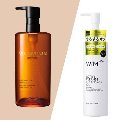 shu uemura ultime8 黃金琥珀潔顏油(5,720日元/150ml) VS 松本清matsukiyo W/M AAA treatment cleansing oil (1100日元/150ml)兩者的主要成分也是玉米胚芽油(Zea Mays Germ Oil)。雖然美容成分與香味不同，但雜誌實測後認為使用感受相近，潔淨力與卸妝後的保潔力表現都很好。Shu Uemura ultime8 黃金琥珀潔顏油的香味較高級。