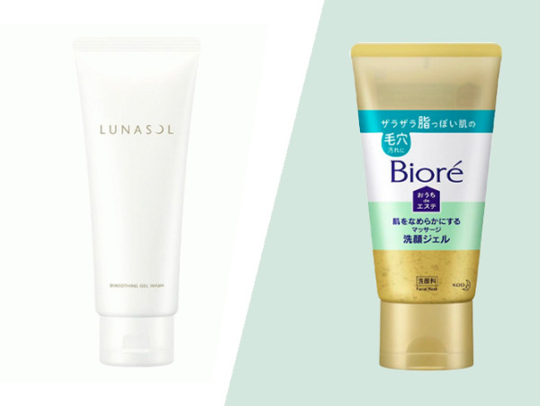 LUNASOL Smoothing Gel Wash (3520日元/150g) VS Biore Message Facial Cleansing Gel  (726日元/150g)  兩者採用的清潔成分非常相似：LUNASOL潔面凝膠使用laureth-6 carboxylic acid，而Biore洗面凝膠則含有laureth-4 carboxylic acid。雖然說兩者的潔淨力一樣，LUNASOL所含的相對刺激性較低，適合易敏感的肌膚使用。