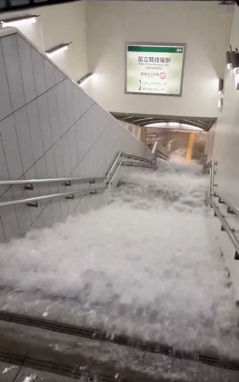 多圖！日本關西暴雨成災多處成水舞間！京都街道現坑渠噴泉 