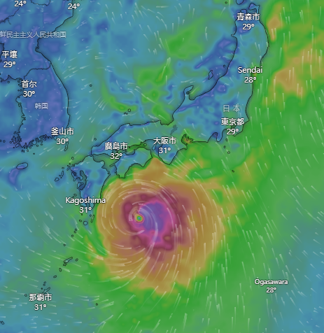遊日注意｜熱帶風暴珊珊預料將升為颱風 下週吹襲日本京阪神 