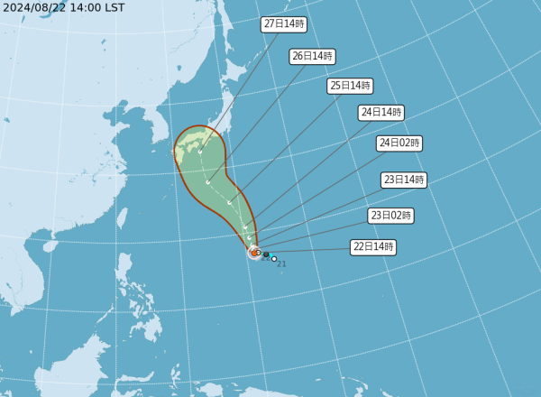 遊日注意｜熱帶風暴珊珊預料將升為颱風 下週吹襲日本京阪神 