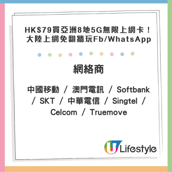 亞洲8地5G無限上網卡買一送一優惠！$79亞洲年卡用足365日 大陸上網免翻牆玩Fb/WhatsApp