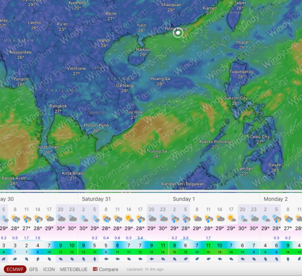 颱風摩羯｜天文台料摩羯周五最接近香港！各國版本預測出爐 路徑仍有變數 