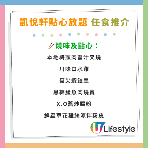 尖沙咀凱悅酒店點心放題買2送2優惠！兩小時任食逾20款手工點心／蝦餃燒賣／蜜汁叉燒