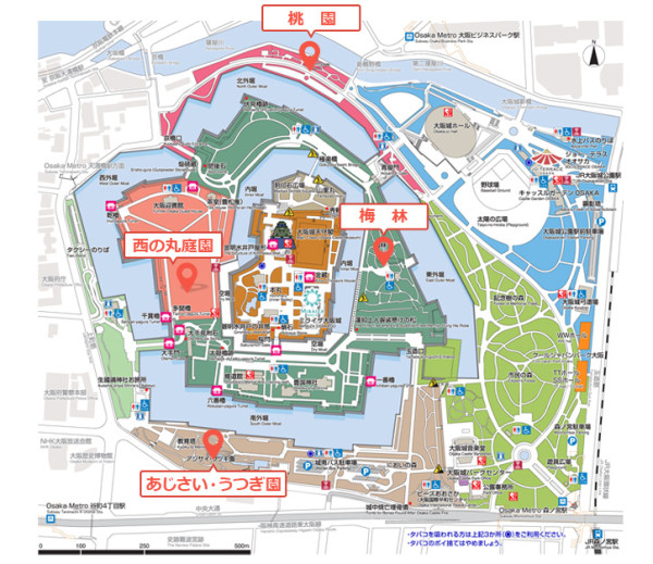 大阪紅葉｜相片來源：大阪城公園官網