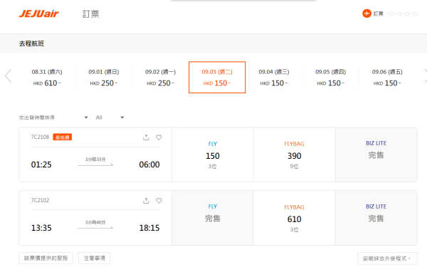 濟州航空飛首爾來回連稅7起！包15kg寄艙行李！凌晨機去晚機返 