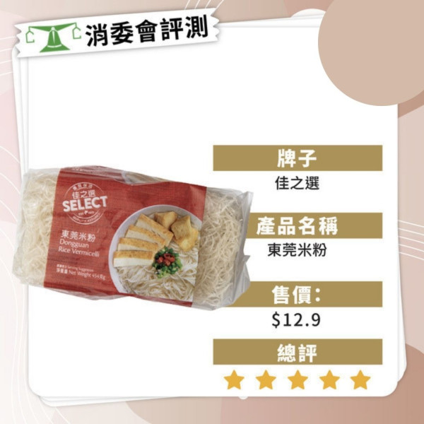 消委會測試30款米製麵食 逾八成半含金屬污染物【附12款安全之選】