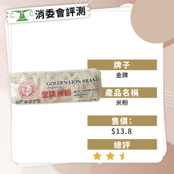 消委會測試30款米製麵食 逾八成半含金屬污染物【附12款安全之選】