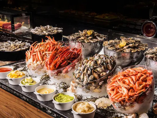 澳門JW萬豪酒店自助餐2人同行優惠!4任食海鮮/牛扒/北京填鴨