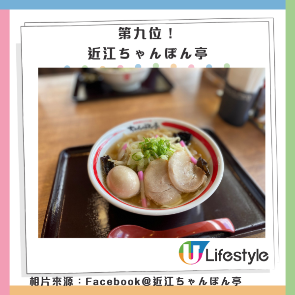 十大日本關西拉麵｜相片來源：IG@ラー麺ずんどう屋、Facebook@近江ちゃんぽん亭、京都本家第一旭官網、人類みな麺類官網、IG@天理スタミナラーメン、Facebook@ramen.kairikiya