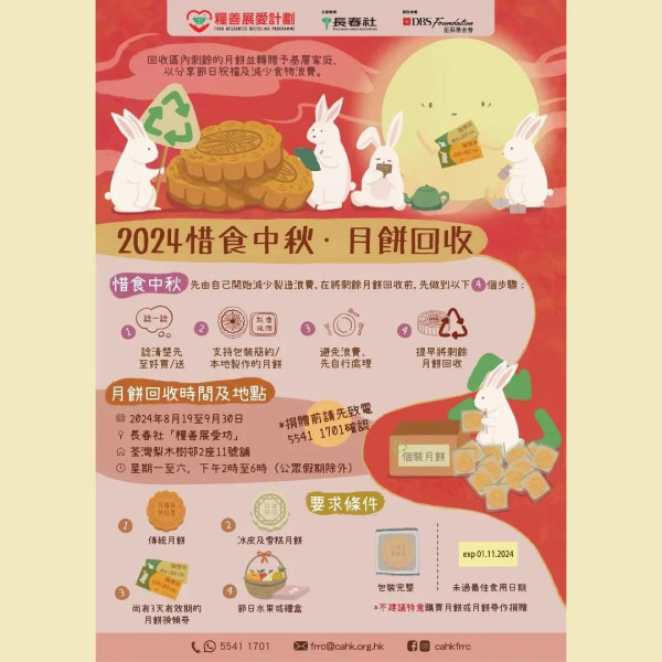 月餅盒指定回收點可獲$80優惠券！港九新界都有 東海堂／美心MX／奇華