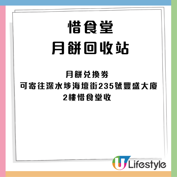 月餅盒指定回收點可獲$80優惠券！港九新界都有 東海堂／美心MX／奇華