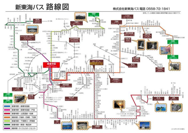 東海巴士路線圖（圖片︰東海巴士）
