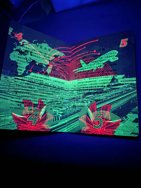 網民發現護照驚人絕美一面!紫外光下每頁都有不同設計 網民讚具本土特色