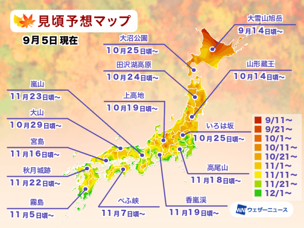 日本紅葉2024｜追楓之旅必備！紅葉預測、賞楓景點、交通資訊懶人包