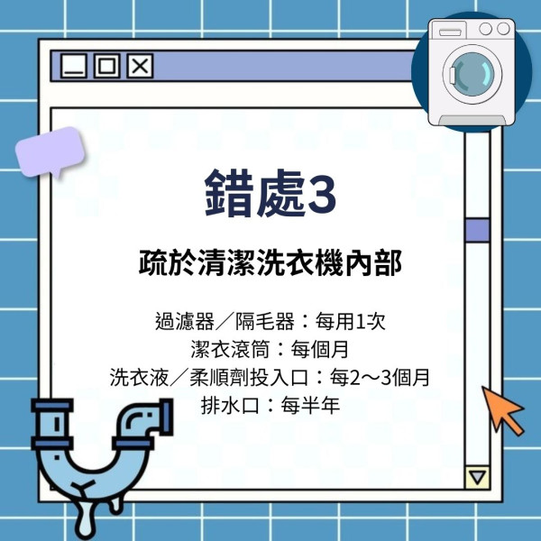 洗衣機保養｜專家提洗衣機4大錯誤用法易致壞機 3種清潔劑切勿放入機