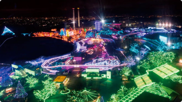 東京讀賣樂園「冬日寶石燈飾show」開催！60周年限定「鑽石色」主題LED燈海 