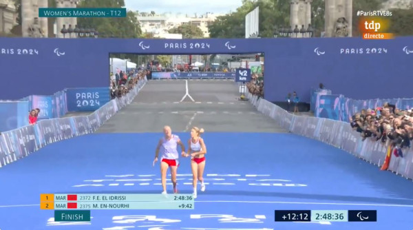 巴黎殘奧｜西班牙視障女跑手一舉動痛失銅牌！終點前伸手扶抽筋領跑員即被取消資格 