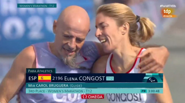 巴黎殘奧｜西班牙視障女跑手一舉動痛失銅牌！終點前伸手扶抽筋領跑員即被取消資格 