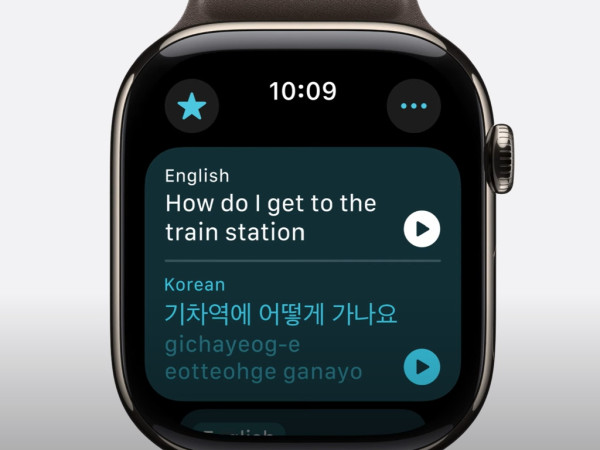 watchOS 11 的出現就令這款智能手錶支援的功能都更為多元，如可配合 Intelligence 元素來進行即時翻譯。