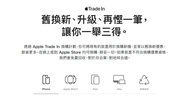 【蘋果發佈會2024】Apple Trade In 換購計劃估價更新