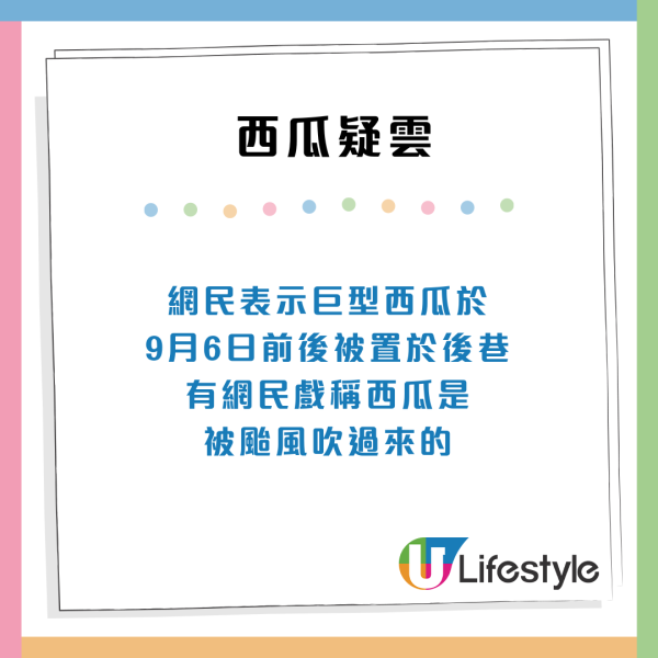 西環後巷驚現巨型西瓜！神秘婆婆：$10影一張相變全新打卡景點 下場慘烈？