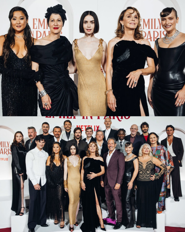 Lily Collins性感金裙現身首映禮！粉絲卻指顏值崩壞？ 