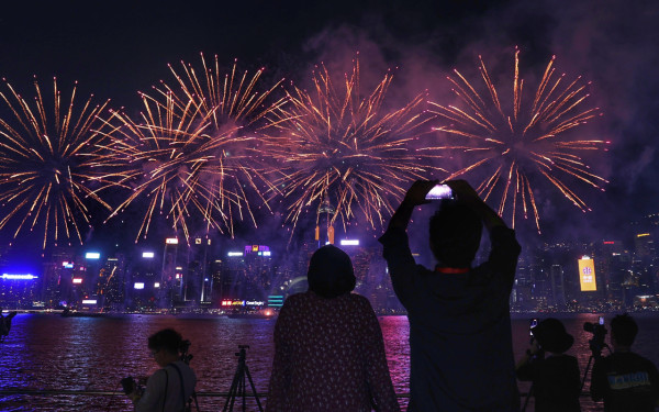 往年國慶煙花匯演（圖片來源：HKET圖片庫）