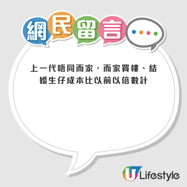 不少网友都表示认同，直言现在买房、结婚生子成本简直是以倍数计。