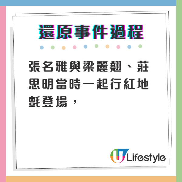 香港小姐2024｜張名雅紅地毯被踩裙險走光 兩度掩胸自救 「兇手」係呢位女藝人