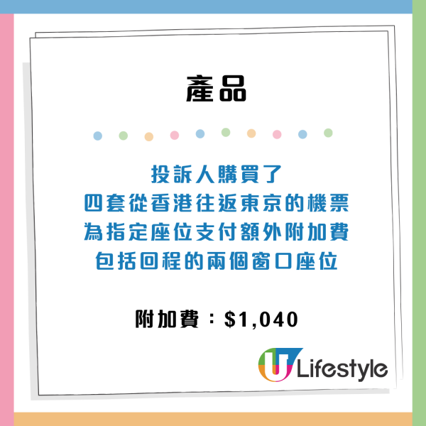 機票附加服務貨不對版，消委會列舉3大投訴個案 。來源：消委會