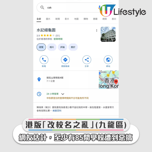 港版「改校名之亂」（九龍區）