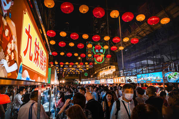 庙街夜市（图片︰旅发局）