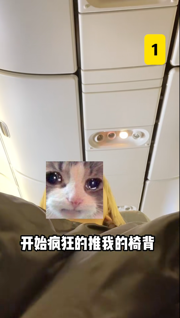 國泰港人夫婦不滿內地女椅背挨後 舉中指踢櫈辱罵「大陸妹」 網：影衰香港人