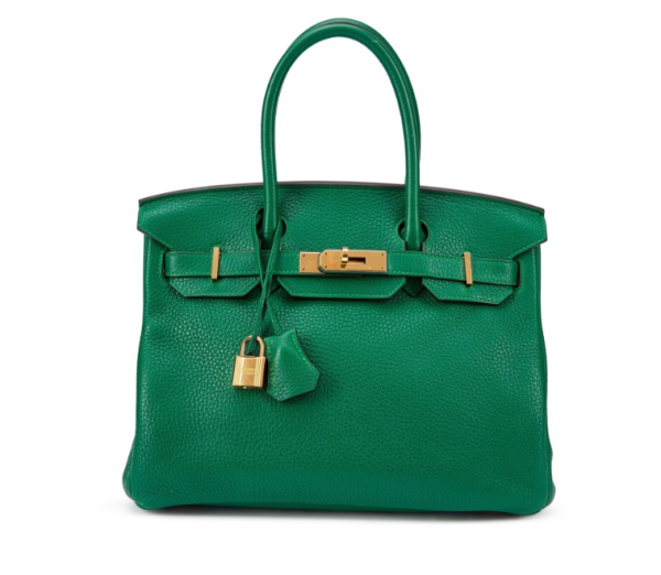 孔雀綠色Clemence牛皮30公分柏金包(估價:6-20萬元)