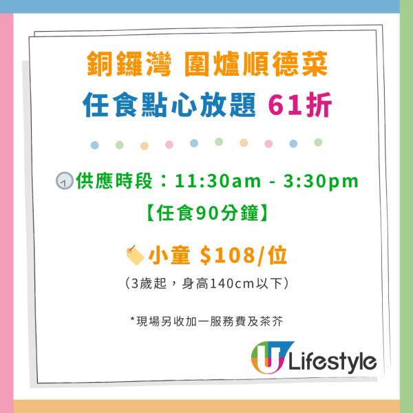 銅鑼灣人氣點心放題優惠！$158任食30款點心！蟹籽燒賣／流沙奶黃包／灌湯餃