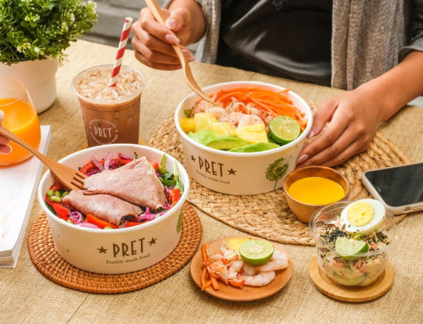 香港機場非禁區餐廳 PRET A MANGER（圖片來源︰FB@Pret Hong Kong）https://www.facebook.com/prethk/