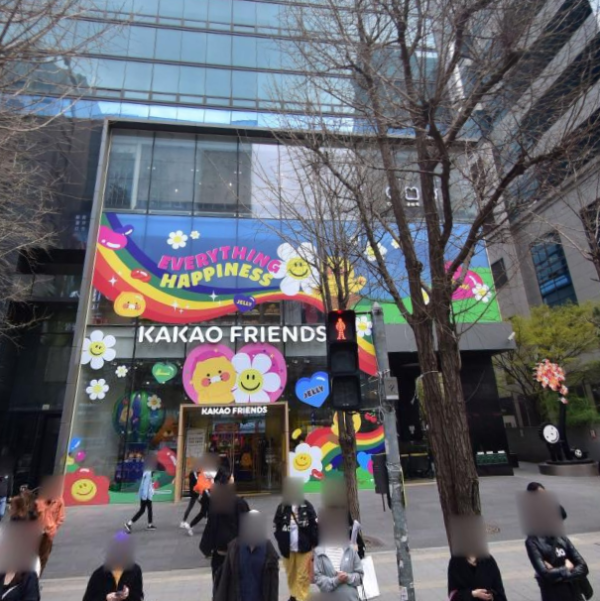 Kakao Friends弘大旗艦店（圖片來源：Naver Map）