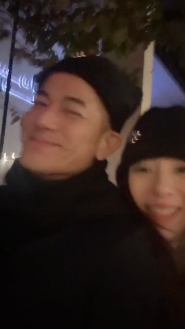 郭富城夫妻蜜遊英國街頭自拍 方媛發嗲功問5個字Aaron冧爆甜笑 