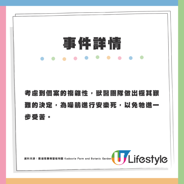 噪鵑寶寶誤吞尼龍繩及BB彈 造成嚴重損傷最終進行安樂死