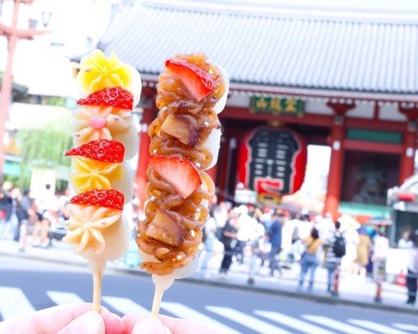 淺草美食︰草莓糰子打卡甜品 淺草空月（圖片來源︰IG@solatsuki_jp）