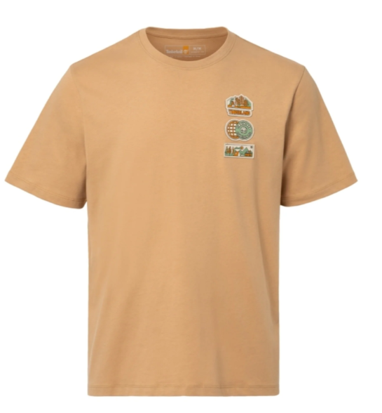 Unisex Short Sleeve Knit Badge T-Shirt - Light Wheat Boot, HK$179 (50% off)