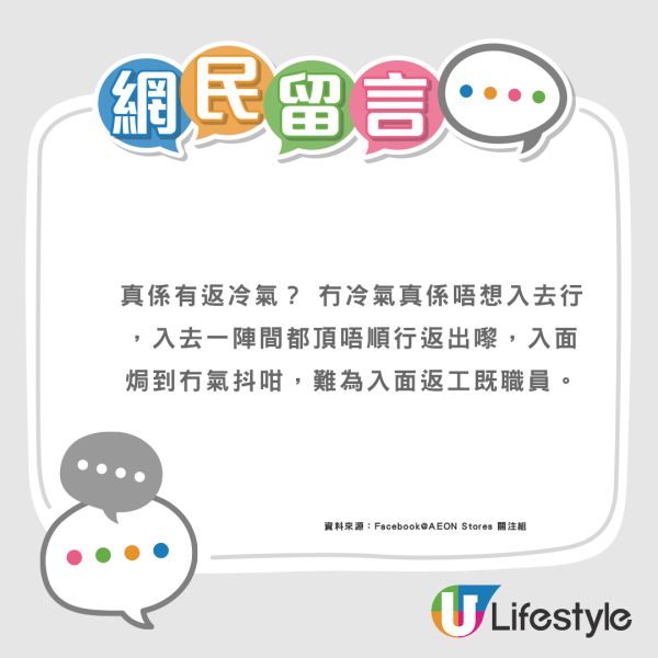 荃灣AEON傳恢復冷氣！連月無冷氣屢遭投訴 街坊：定係天氣涼左？