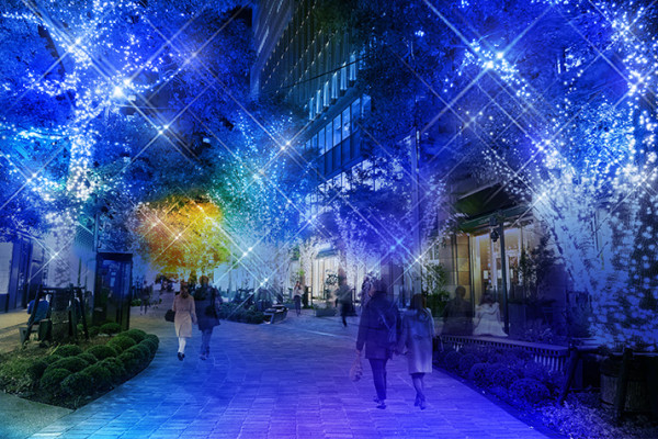 日比谷「HIBIYA Magic Time Illumination 2024」（圖片來源︰東京ミッドタウン日比谷官網）