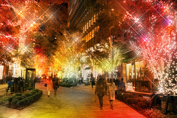 日比谷「HIBIYA Magic Time Illumination 2024」（圖片來源︰東京ミッドタウン日比谷官網）