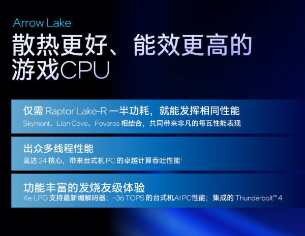 Intel Core Ultra 200S 正式發布！省電高效、AI 全面加速！