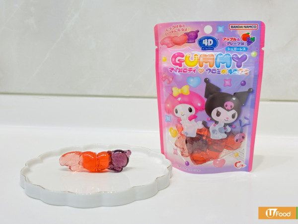 便利店推出My Melody及Kuromi立體軟糖  蘋果味／葡萄味／合拼心形造型