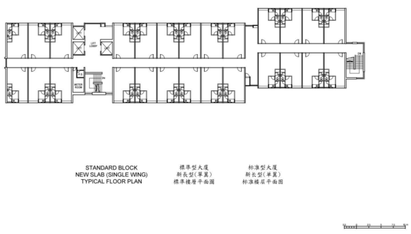 香港公屋類型︰長型公屋（圖片來源︰房屋署）