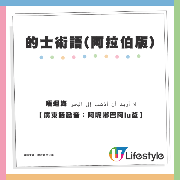 阿拉伯版「的士術語」熱爆全城！唔過海、唔識路點講？網民拆解廣東話讀音