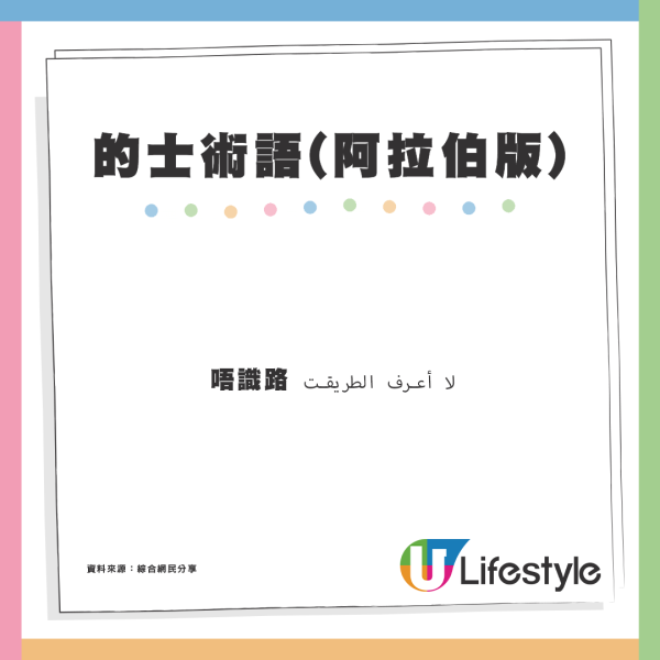 阿拉伯版「的士術語」熱爆全城！唔過海、唔識路點講？網民拆解廣東話讀音